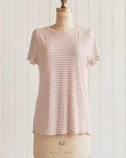 Artell Striped Tee - Cherry