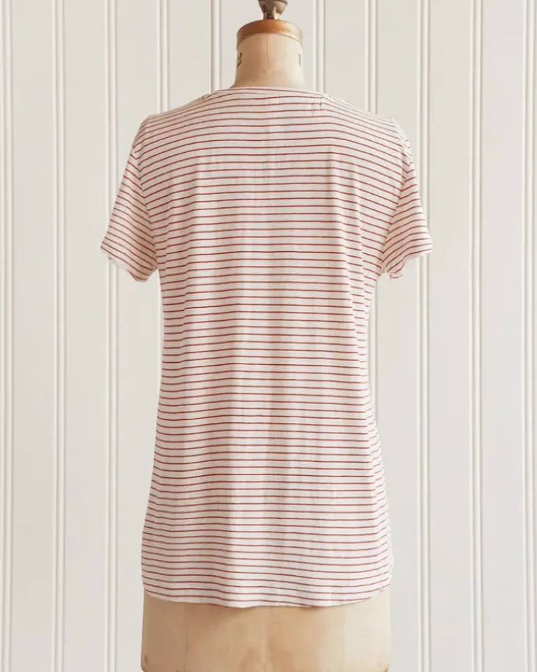 Artell Striped Tee - Cherry