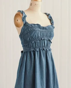 Backyard Gathering Denim Dress