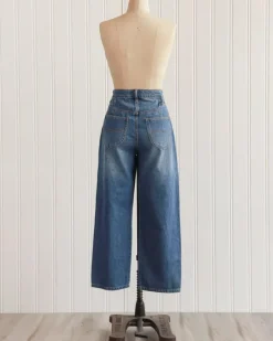 Baxter Wide Leg Cropped Jeans