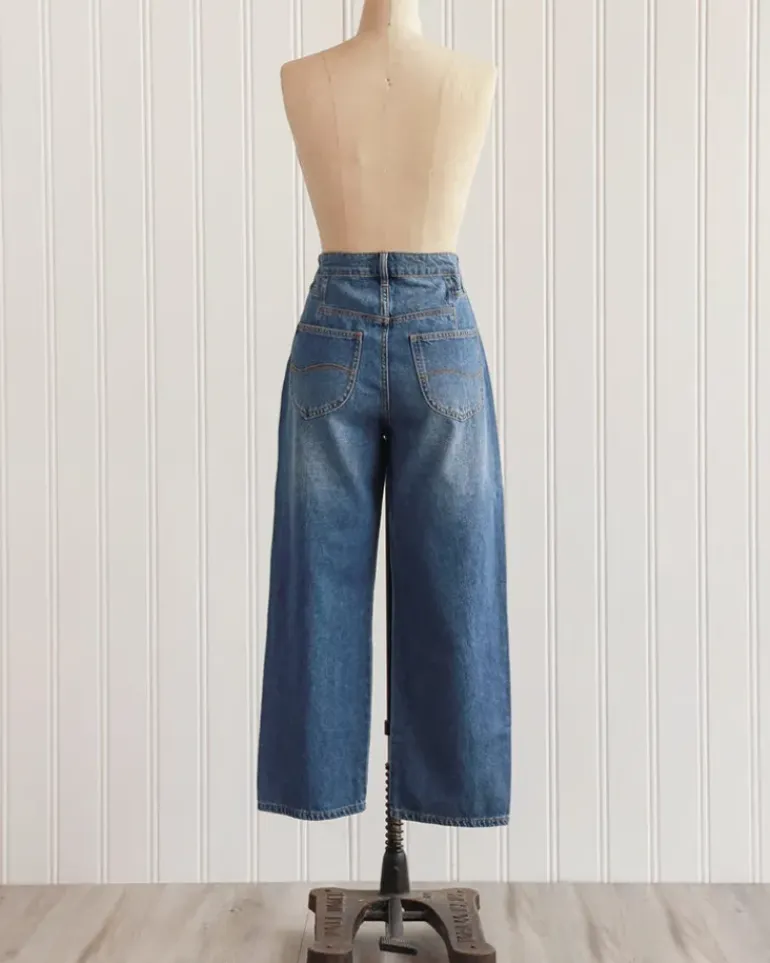 Baxter Wide Leg Cropped Jeans