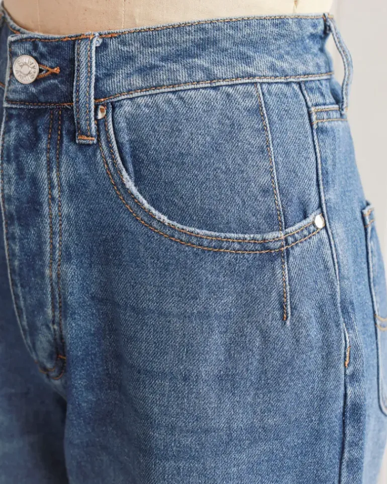 Baxter Wide Leg Cropped Jeans