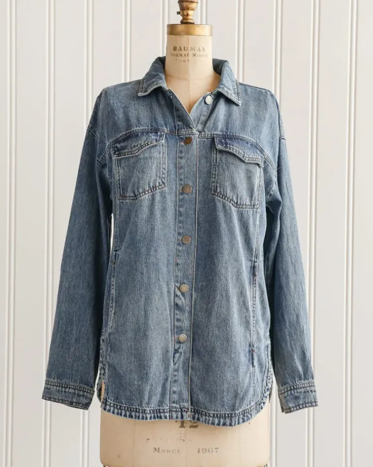 Boyfriend Denim Shacket