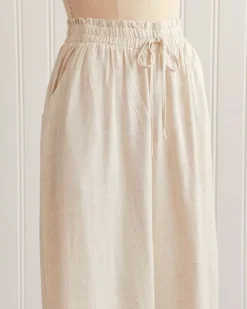 Caicos Cropped Linen Pants