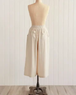 Caicos Cropped Linen Pants