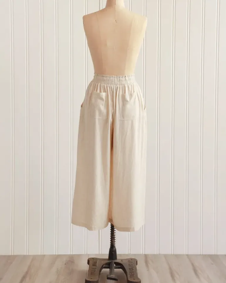 Caicos Cropped Linen Pants
