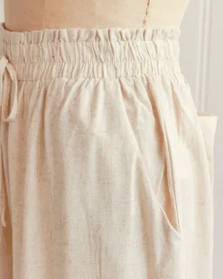 Caicos Cropped Linen Pants