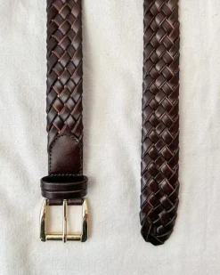 Callie Braided Belt - Brown
