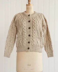 Corrough Wool Cardigan - Bark