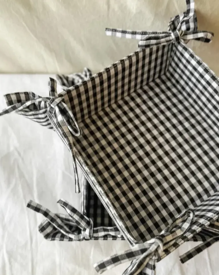 Cotton Storage Tray - Gingham