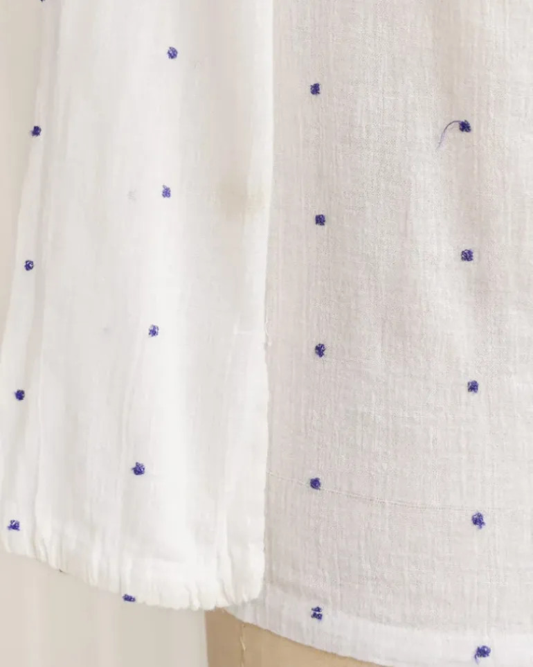 Delilah Embroidered Peasant Top