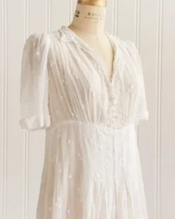 Fontasse Embroidered Voile Dress