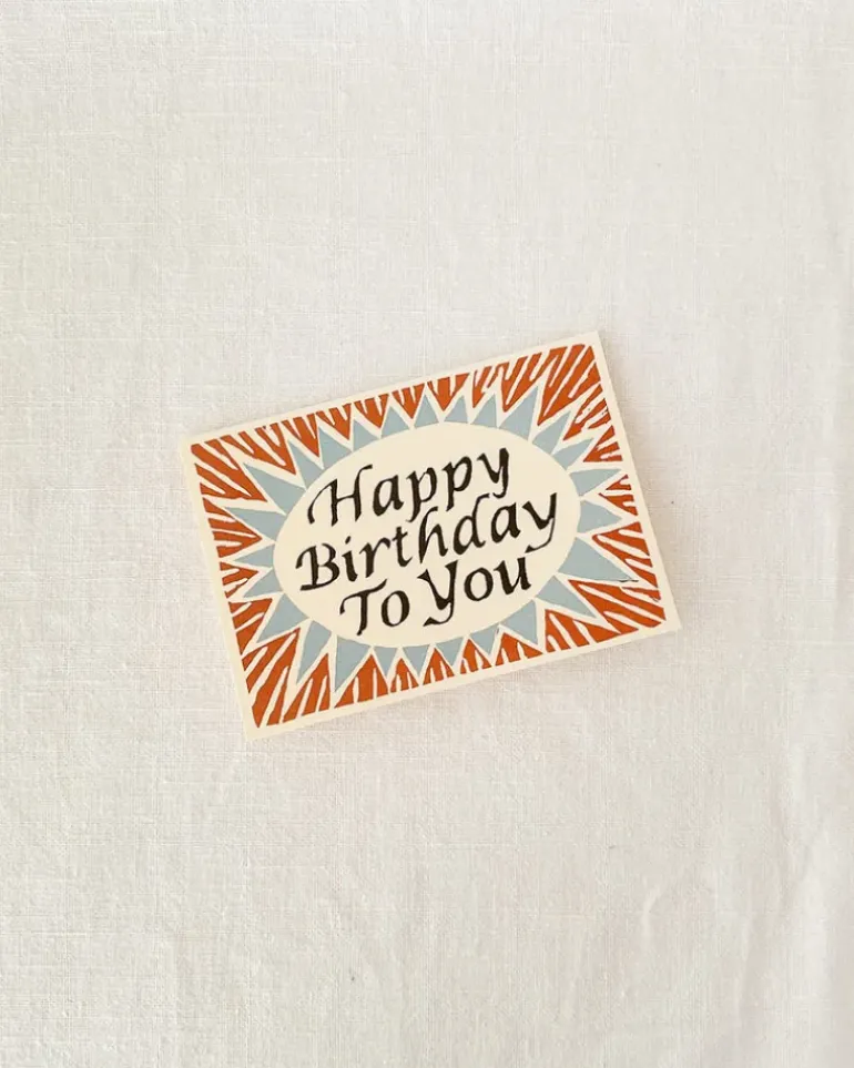Happy Birthday Card - Brown