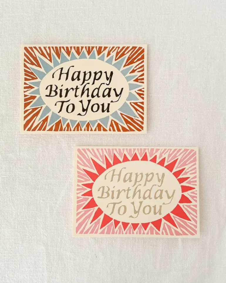 Happy Birthday Card - Brown