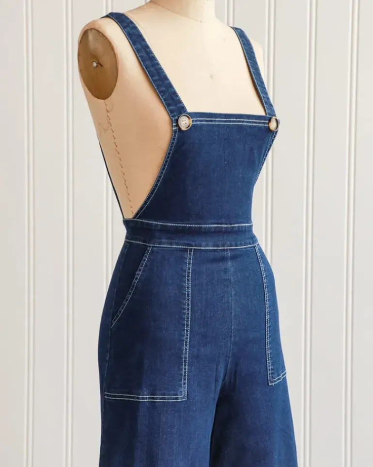 Homefront Dark Wash Overalls