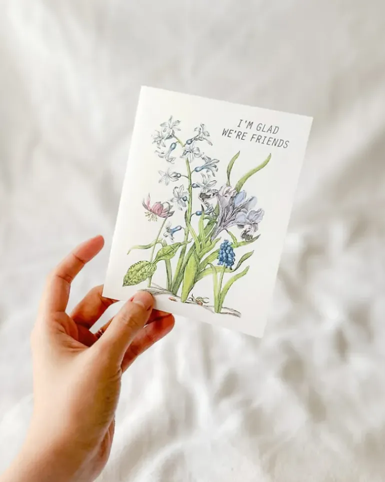 I'm Glad We're Friends Card