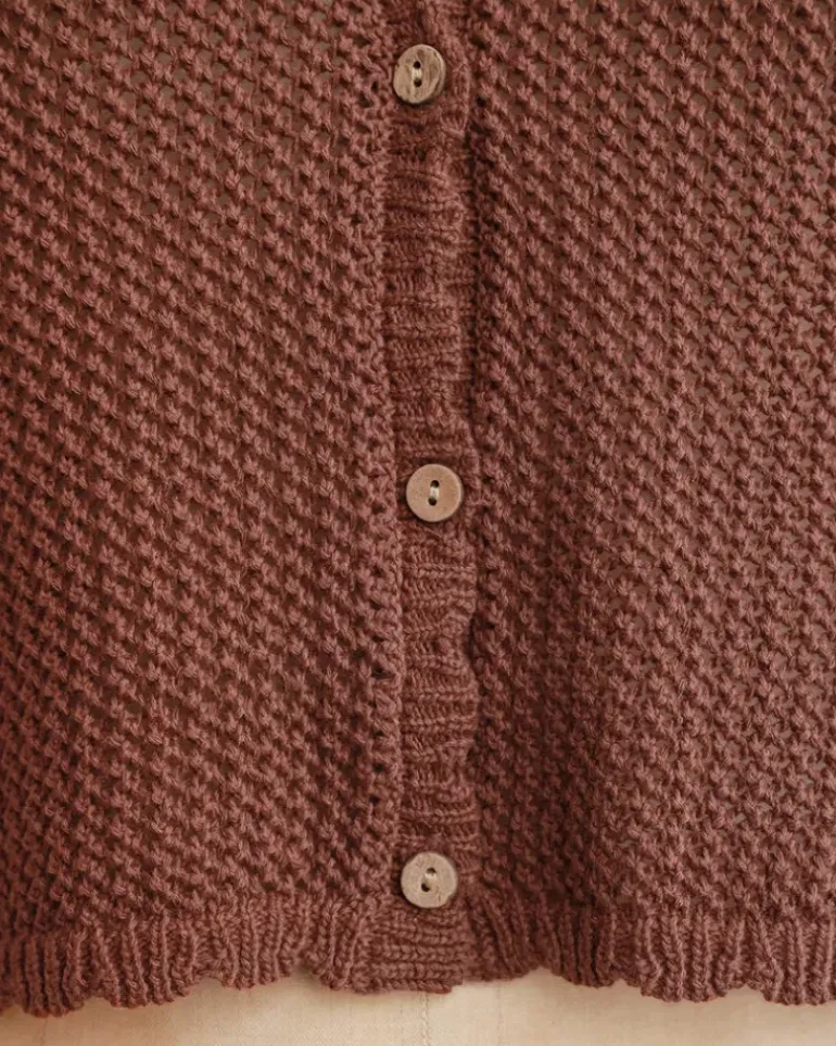 Laramie Knit Vest Top - Raisin