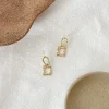 Linden Hammered Drop Earrings