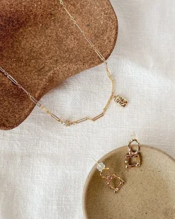 Linden Hammered Drop Earrings