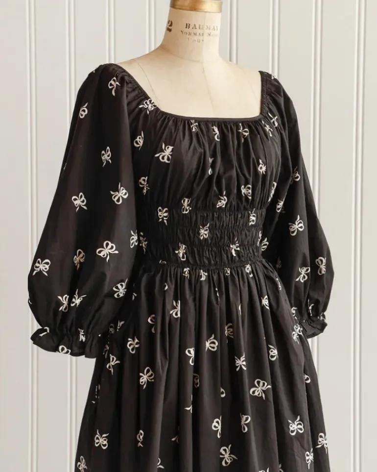 Penelope Bow Print Dress