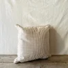 Pink Gingham Throw Pillow