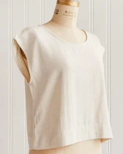 Riley Linen Top - Natural