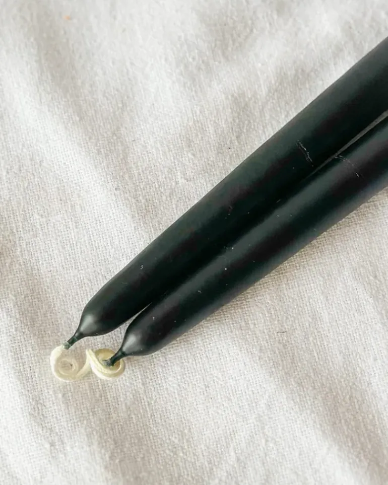 10" Taper Candles - Black