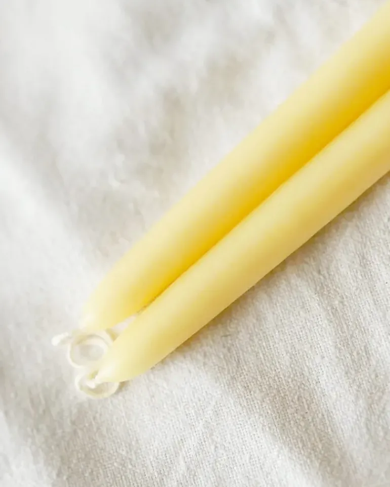 10" Taper Candles - Parchment