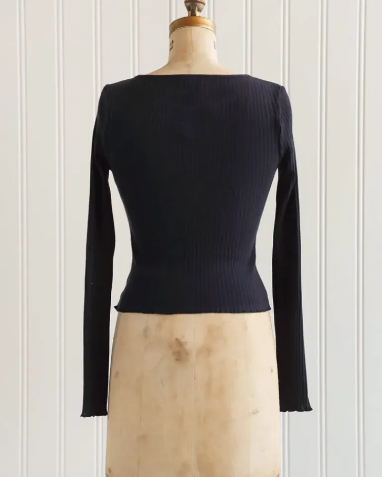 Tinsley Knit Top - Navy