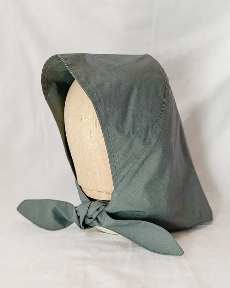 Waxed Cotton Rain Bonnet