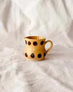 Yellow Brown Dot Creamer